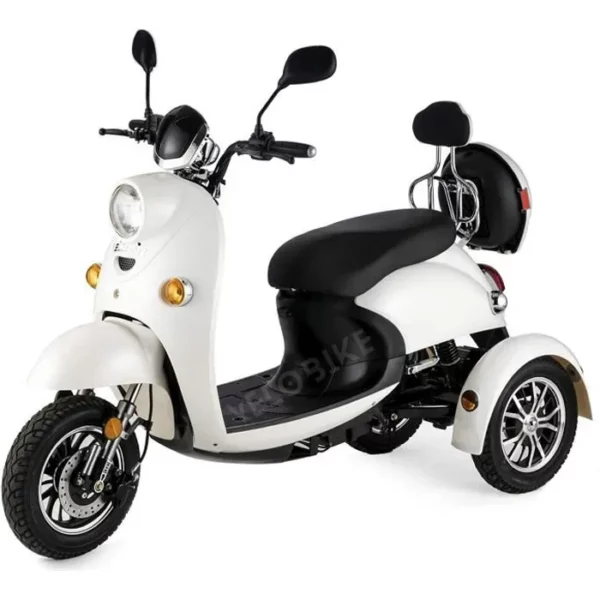 VELECO ZT63 Scooter électrique 3 roues Style rétro Senior Handicapé e-scooter 60V 650W – Image 3